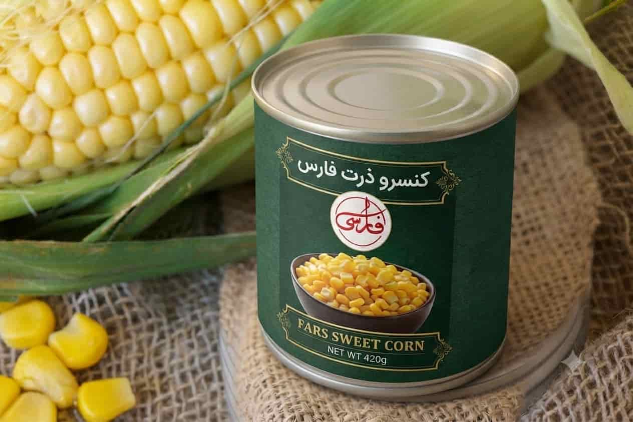 تصویر 1 از کنسرو ذرت فارسی همراه طعم اصیل ذرت شیرین